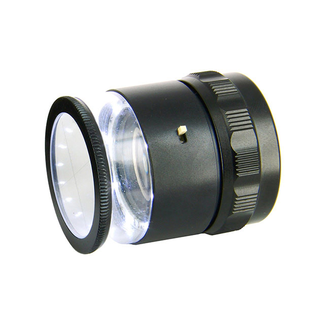 【LE-003.ITU】LOUPE 10X, 8 WHITE LED, MM SCALE