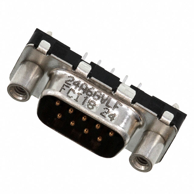 【D09P24A6GV00LF】CONN D-SUB PLUG 9POS VERT SOLDER