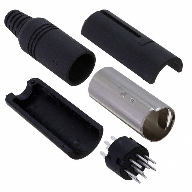 【MDP-009】CONN PLUG MALE MINI DIN 9P SILV