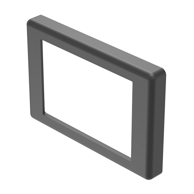 【02-965.0】FRONT BEZEL BLACK FLAT 24X36 PLA