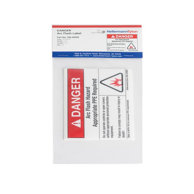 ARC FLASH LABEL, DANGER APPROPRI【596-00904】