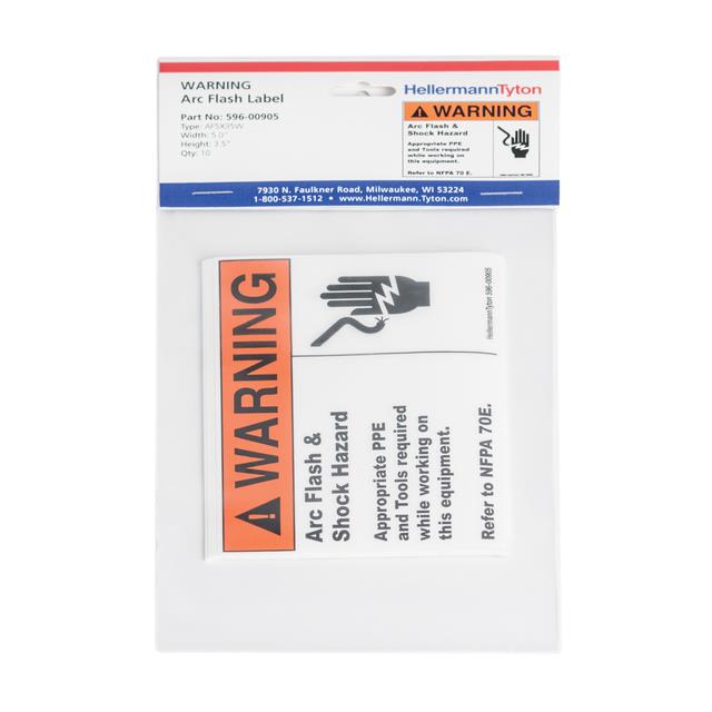 ARC FLASH LABEL, WARNING ARC FLA【596-00905】