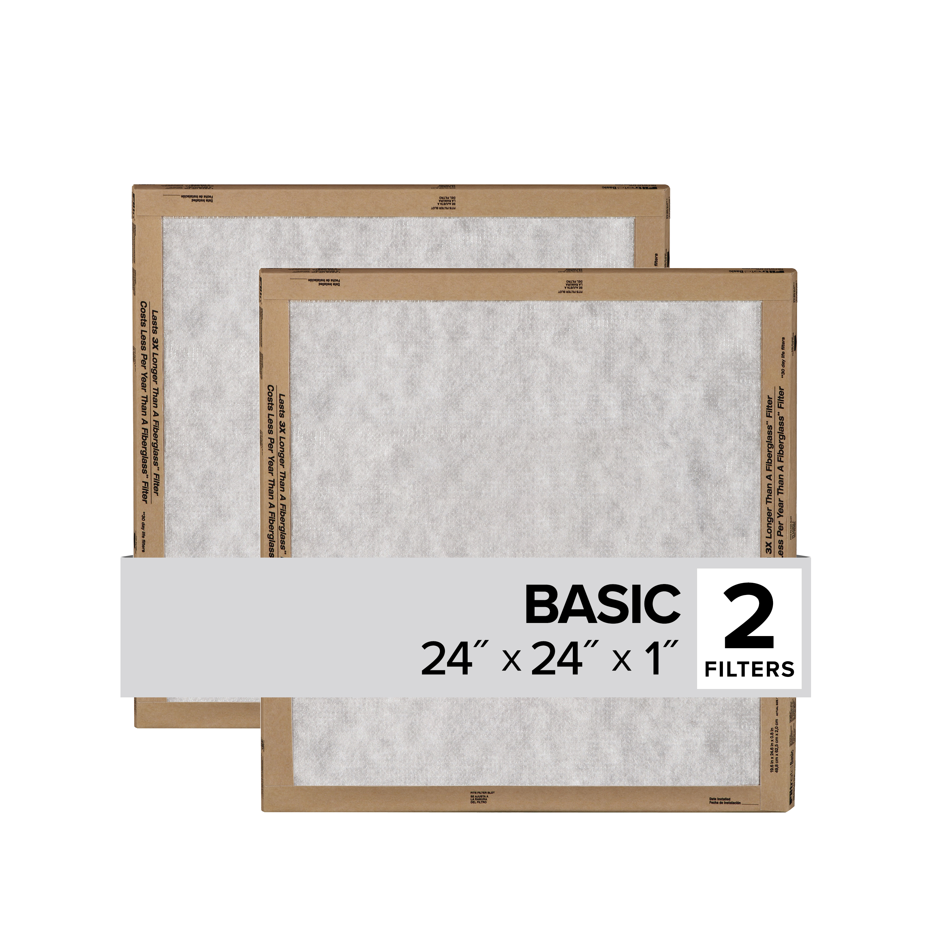 FILTRETE FLAT PANEL AIR FILTER【FPL12-2PK-24】