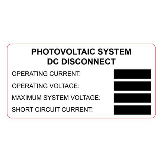 METAL SOLAR PLACARD ENGRAV 1=PC【596-00865】