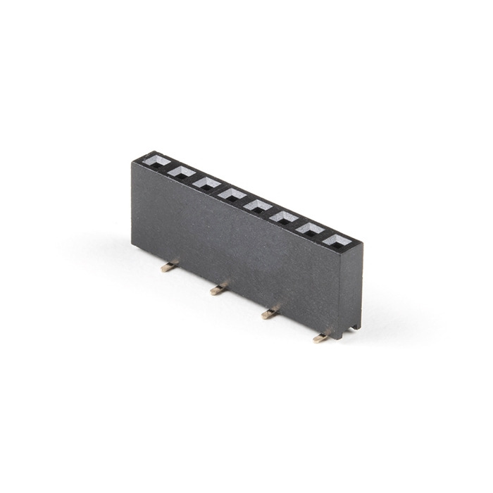 【11543】HEADER - 8-PIN FEMALE (SMD, 0.1"