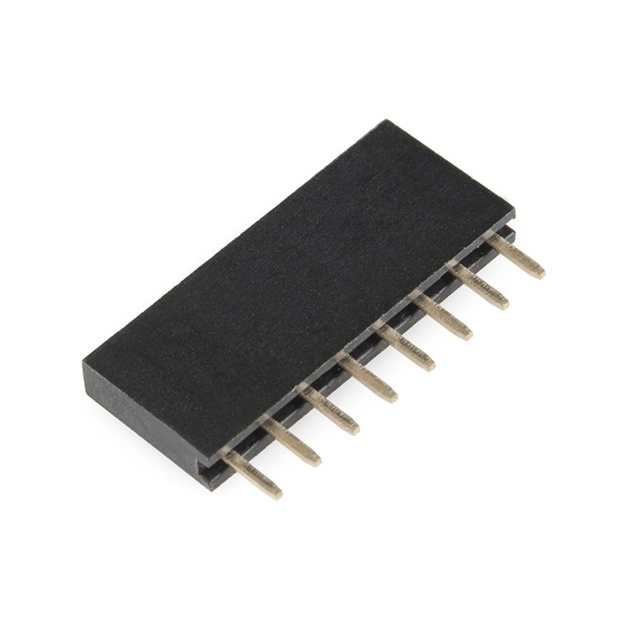 【11895】HEADER - 8-PIN FEMALE (PTH, 0.1"