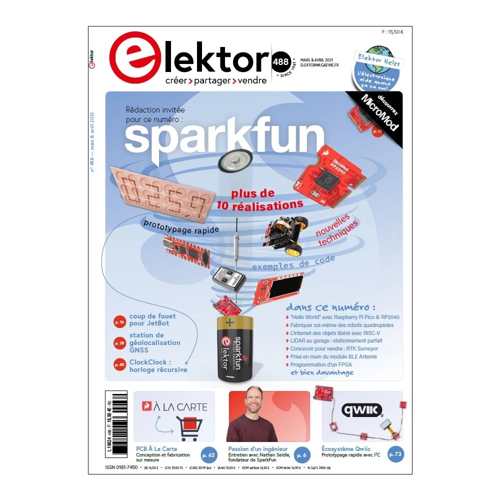 【17990】ELEKTOR  MAGAZINE - MARS/AVRIL 2
