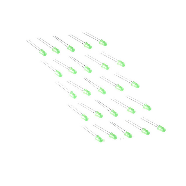 【09855】LED - BASIC GREEN 5MM (25 PACK)