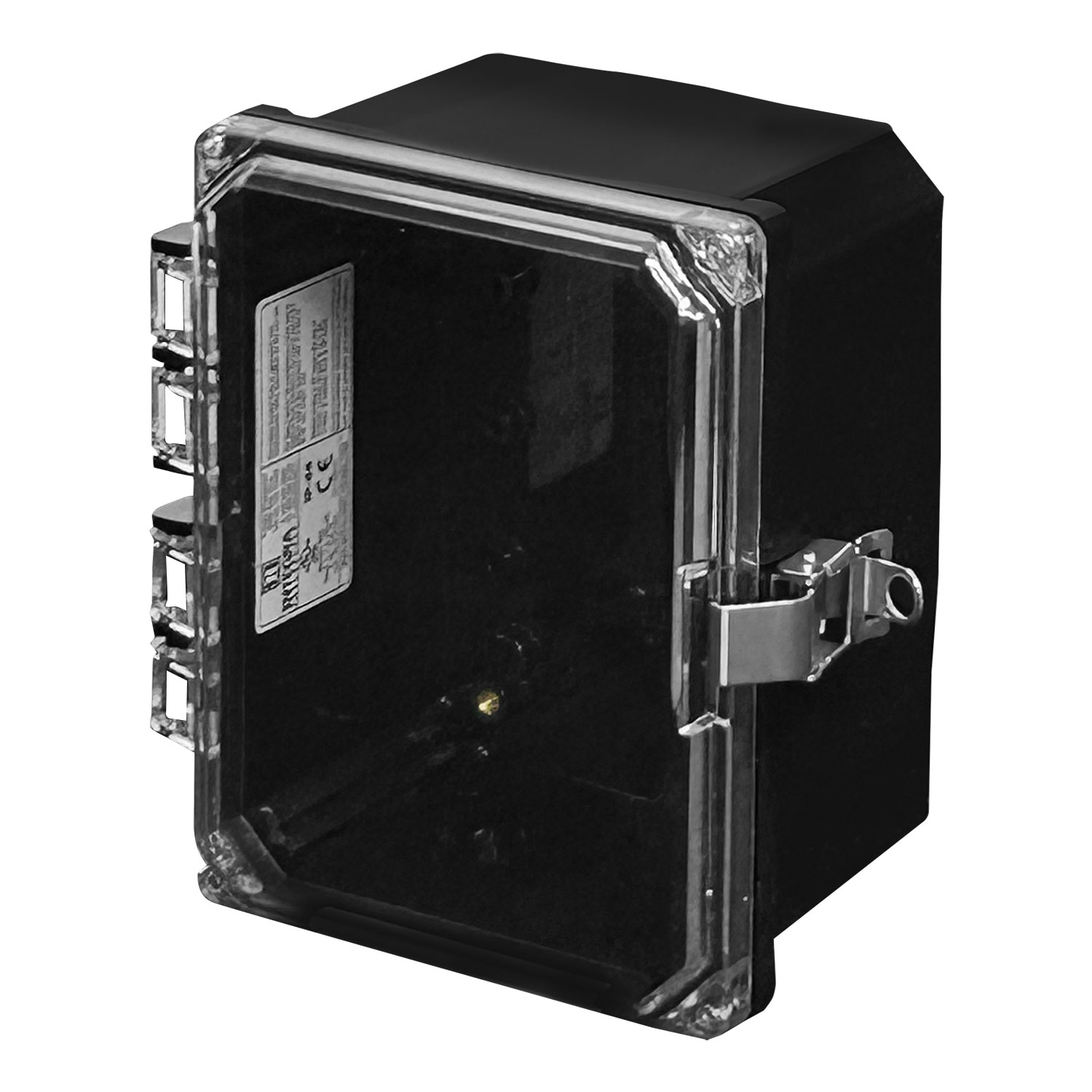 ENCL BLACK PC HINGED W LATCH 8X6【H8064HCLL-BLK】