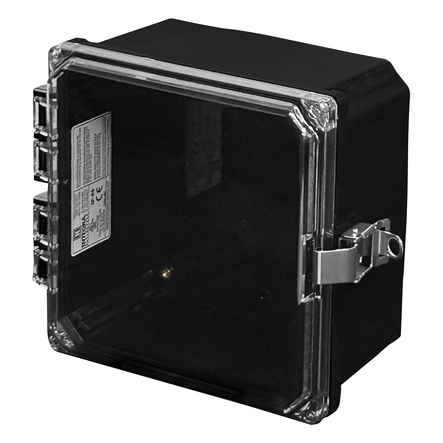 【H8084HCLL-BLK】ENCL BLACK PC HINGED W LATCH 8X8