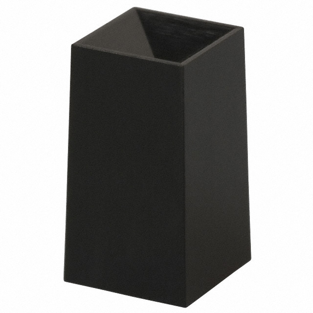 【G001A】CAP PUSHBUTTON SQUARE BLACK