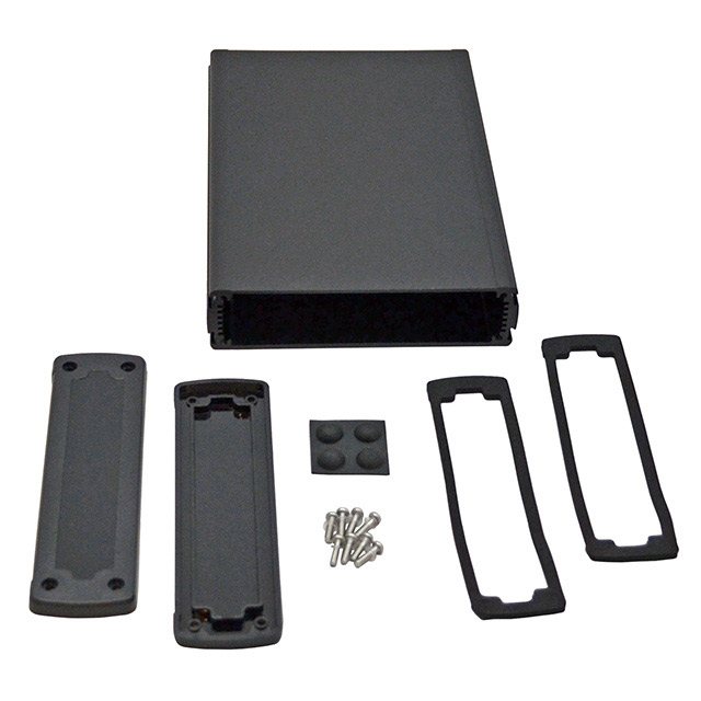 【EXN-23362-BKP】BOX ALUM BLACK 8.23"L X 5.77"W