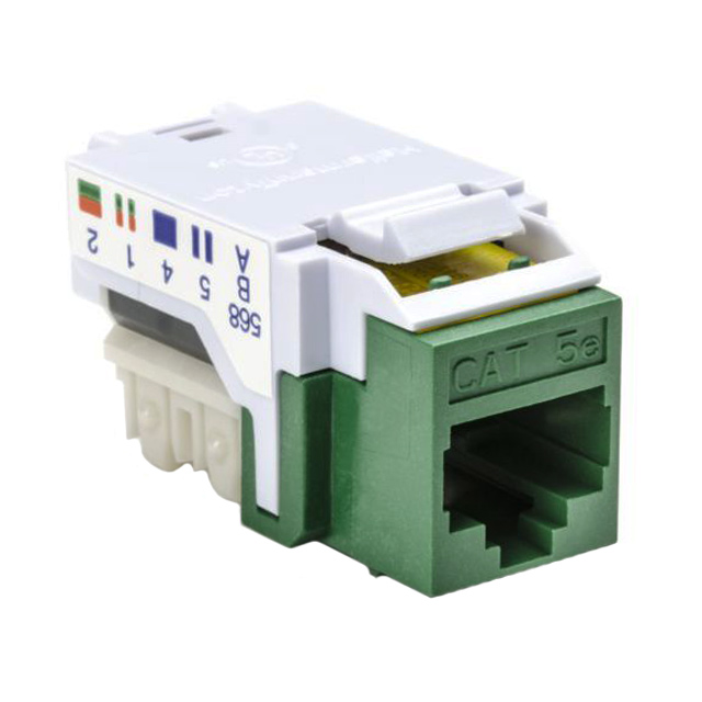 【RJ45FC5E-GRN】INSERT RJ45 JACK TO IDC CONN