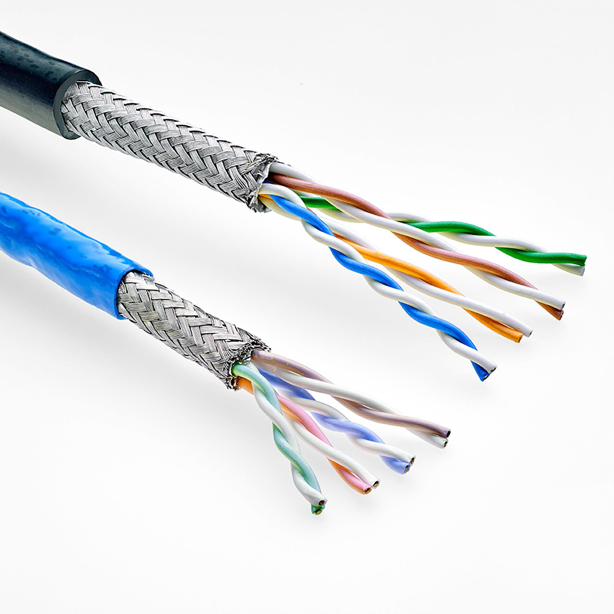 CABLE CAT5E 8COND 24AWG WHITE 1'【C5E-24C424-814-9】