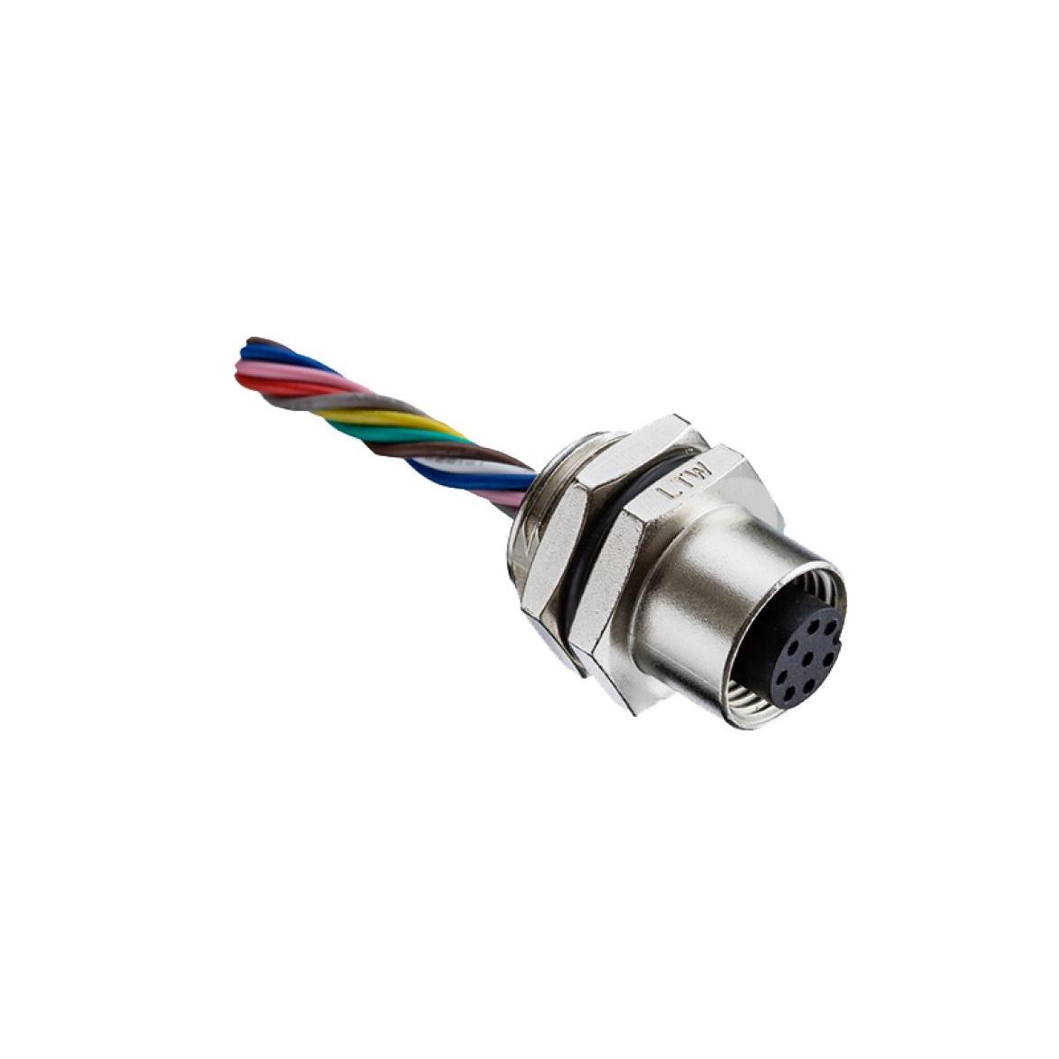 【M12A-12PFFS-SH8BA0】M SERIES, M12, A CODE, METAL, 1.