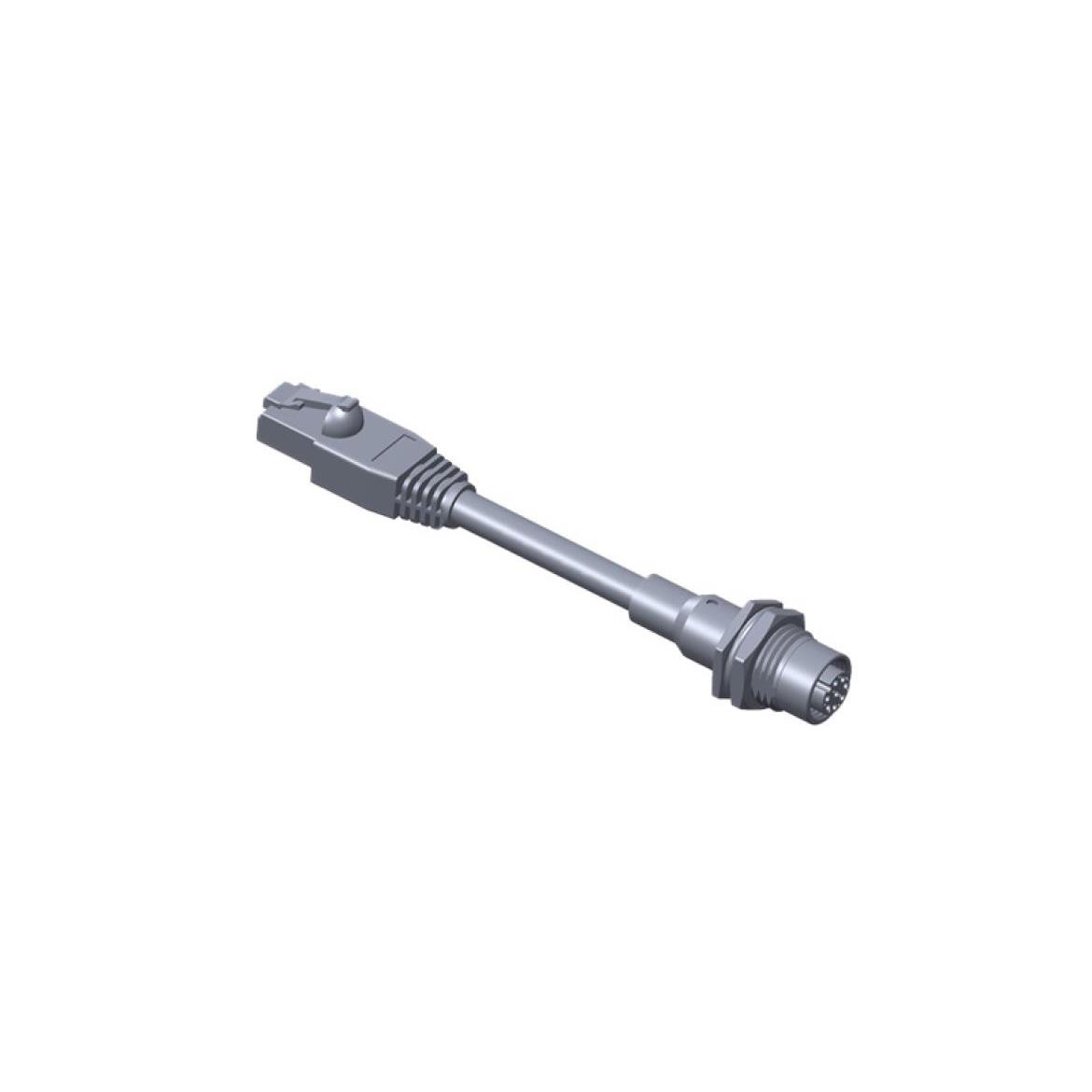 M SERIES, M12, A CODE, METAL, 2A【MSAS-08PFFJ-SF8A05】