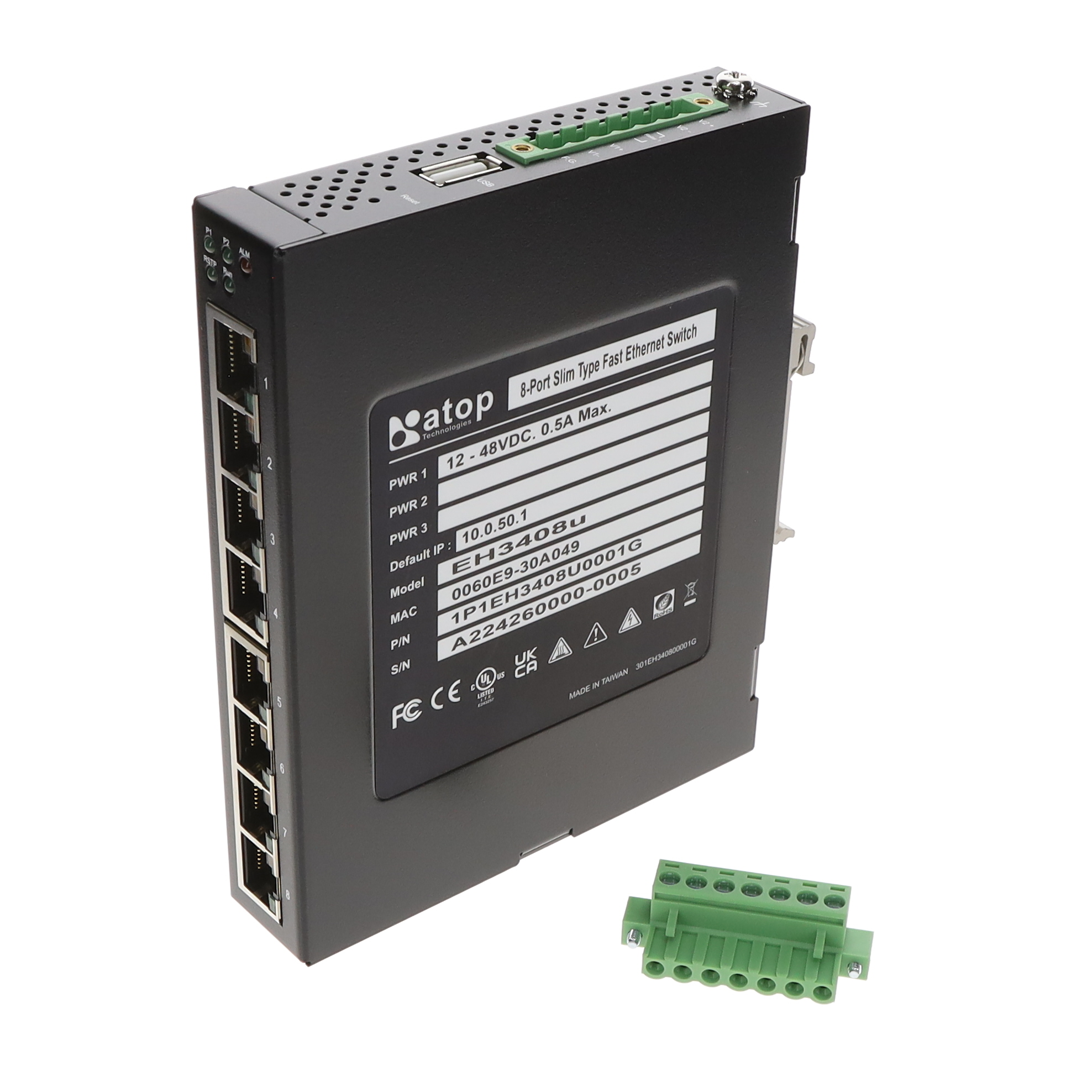 【EH3408U】8-PORT LITE-MANAGED SLIM SWITCH,
