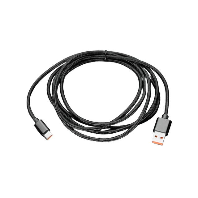 【6324】BLACK WOVEN USB C TO USB A CABLE