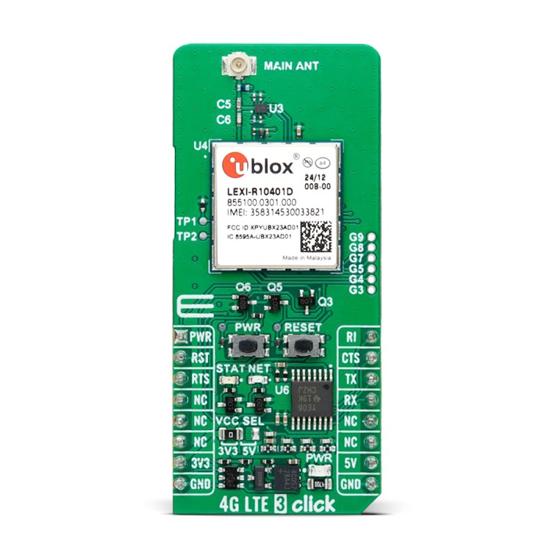 【MIKROE-6396】4G LTE 3 CLICK NORTH AMERICA