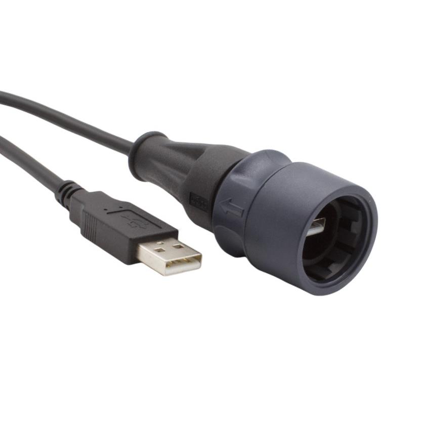【PXP6040/AA/5M00】PLASTIC BODY OVERMOULDED USB CAB
