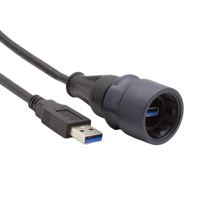 【PXP6040/AA3/5M00】PLASTIC BODY OVERMOULDED USB CAB
