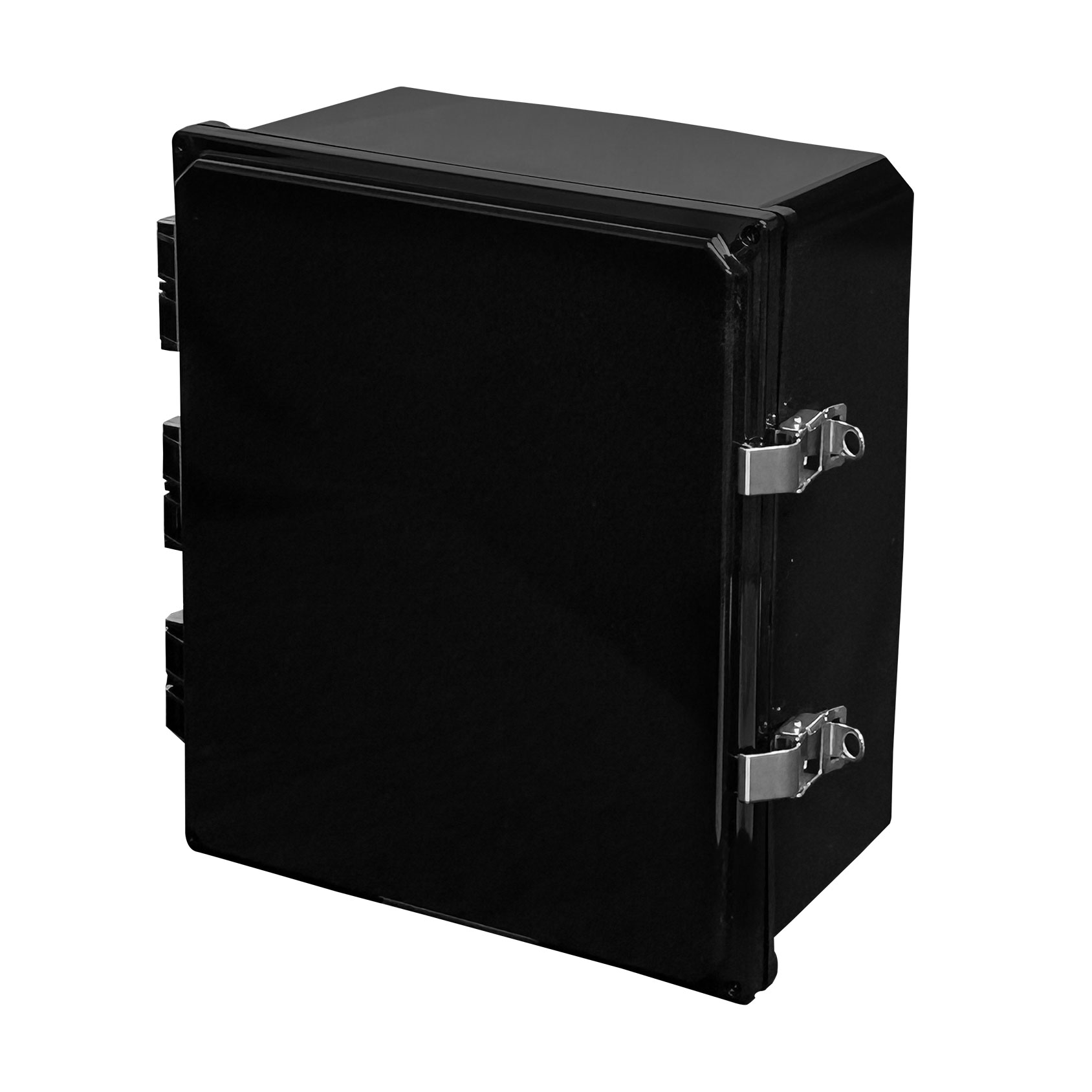 ENCL BLACK PC HINGED W LATCH 14X【H141206HLL-BLK】