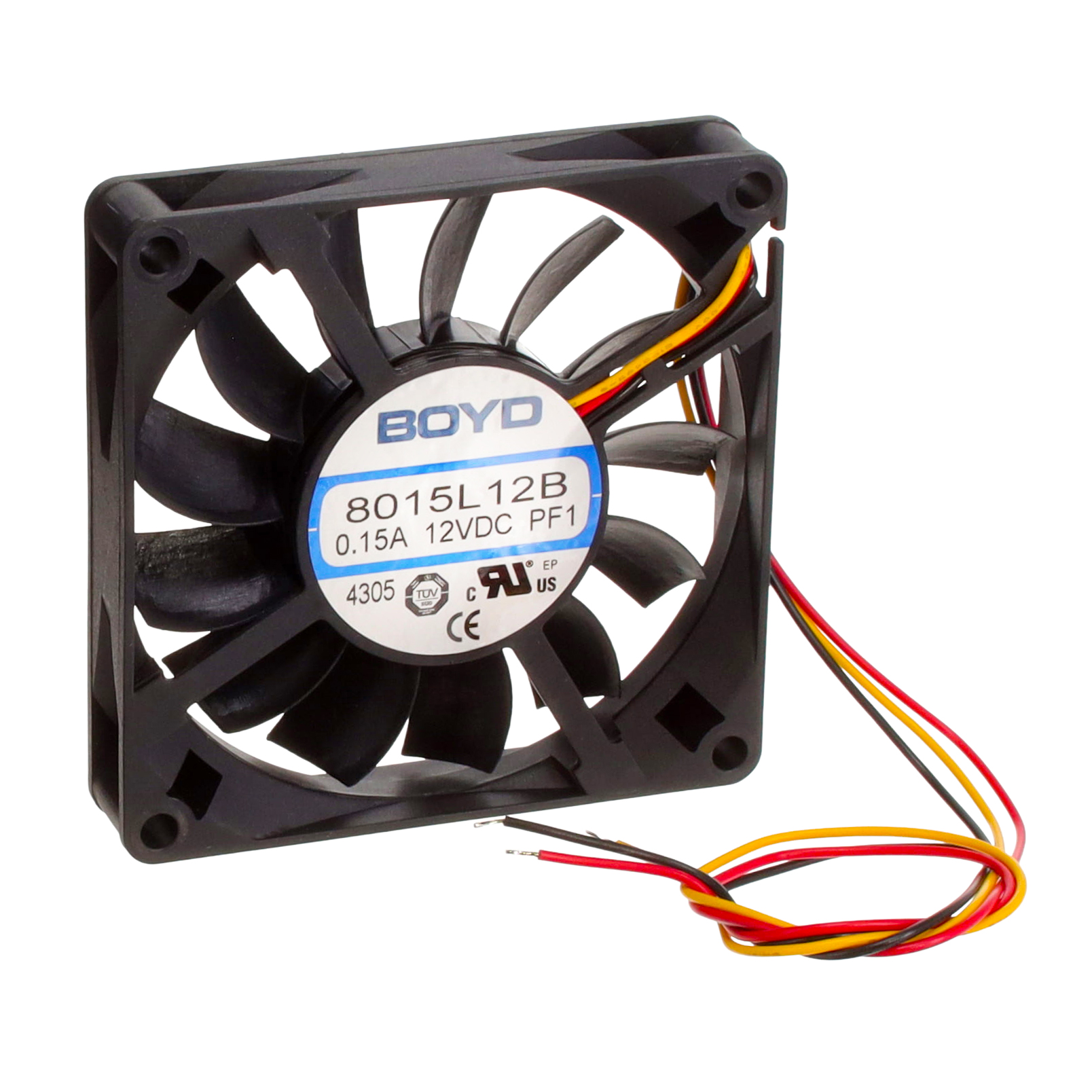 【8015L12B-PF1】FAN 12VDC 80x15.3MM TACH
