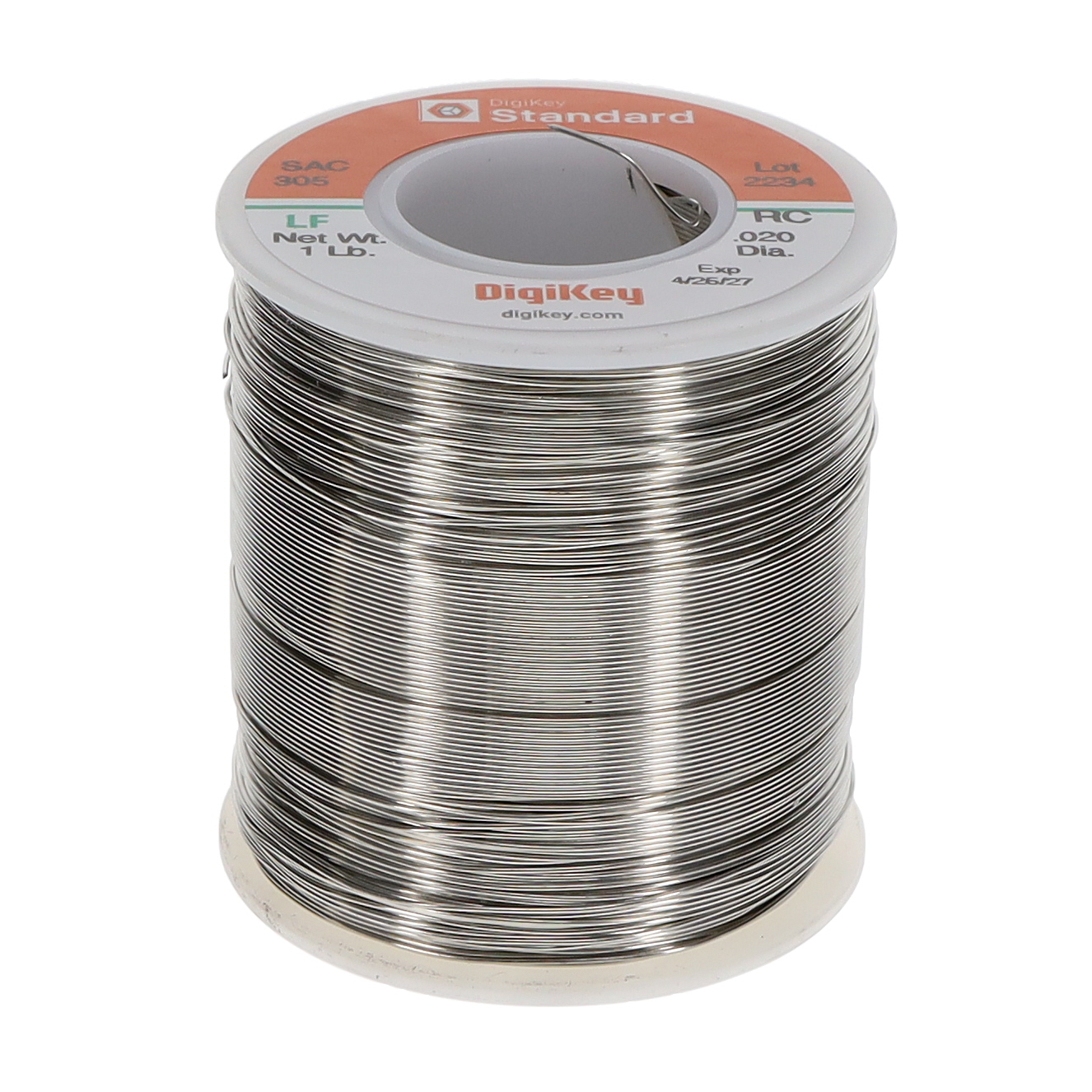【DKS-SAC305-RC-020-1LB】SOLDER ROSIN SAC305 .020 1LB