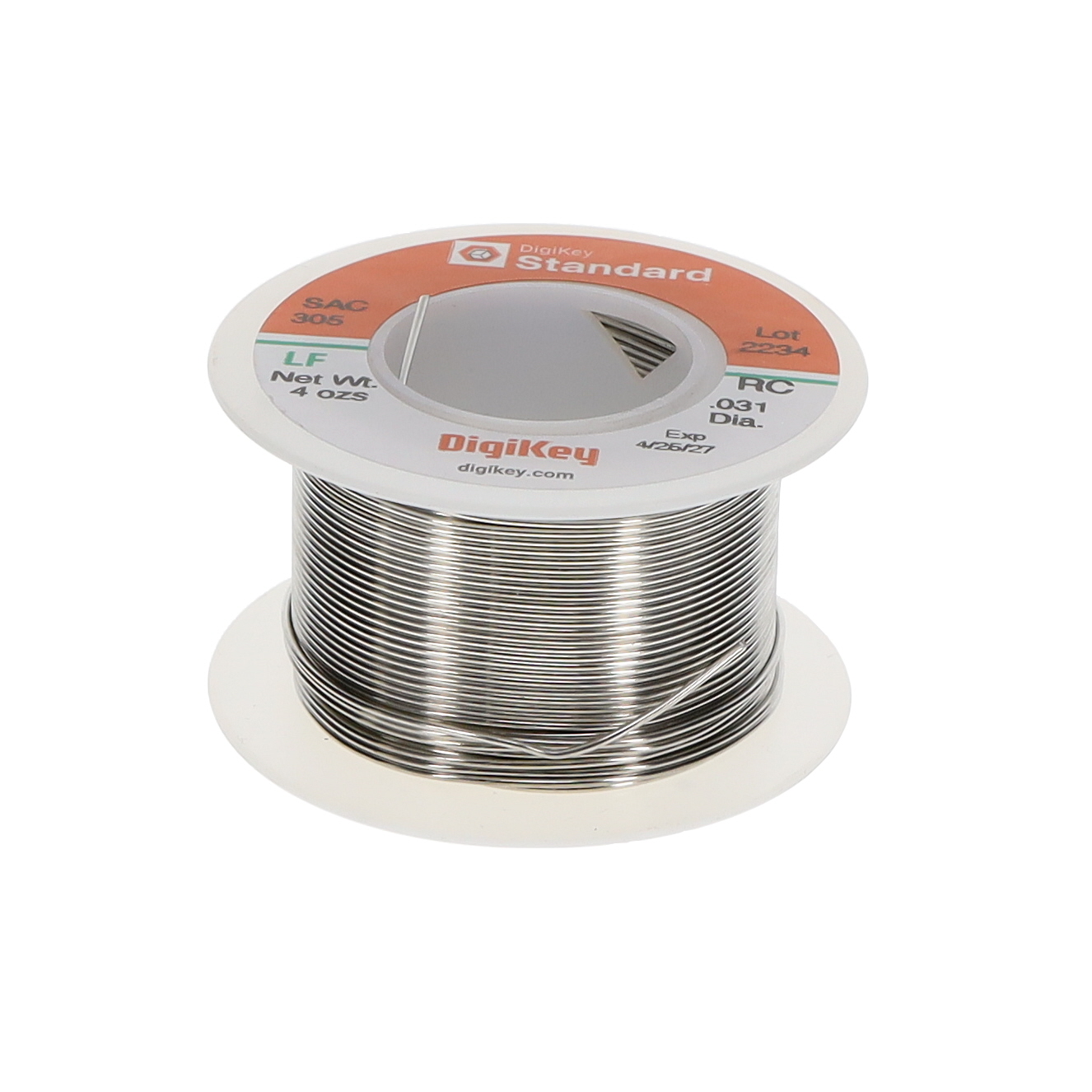 【DKS-SAC305-NC-.31-4OZ】SOLDER NO-CLEAN SAC305 .031 4OZ