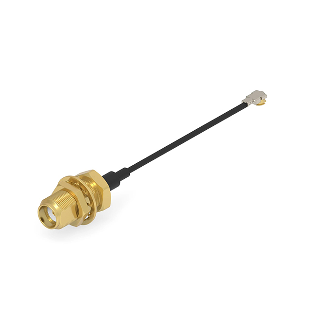 【2492541-1】SMA JACK BULKHEAD TO MHF4L 1.37L