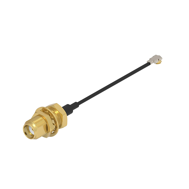 【2492541-3】SMA JACK BULKHEAD TO MHF4L 1.37L