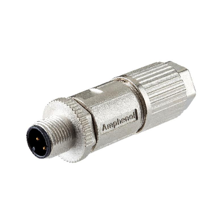 M12 METRIC CIRCULAR CONNECTOR, A【MSAS-04BMMD-SL8010】