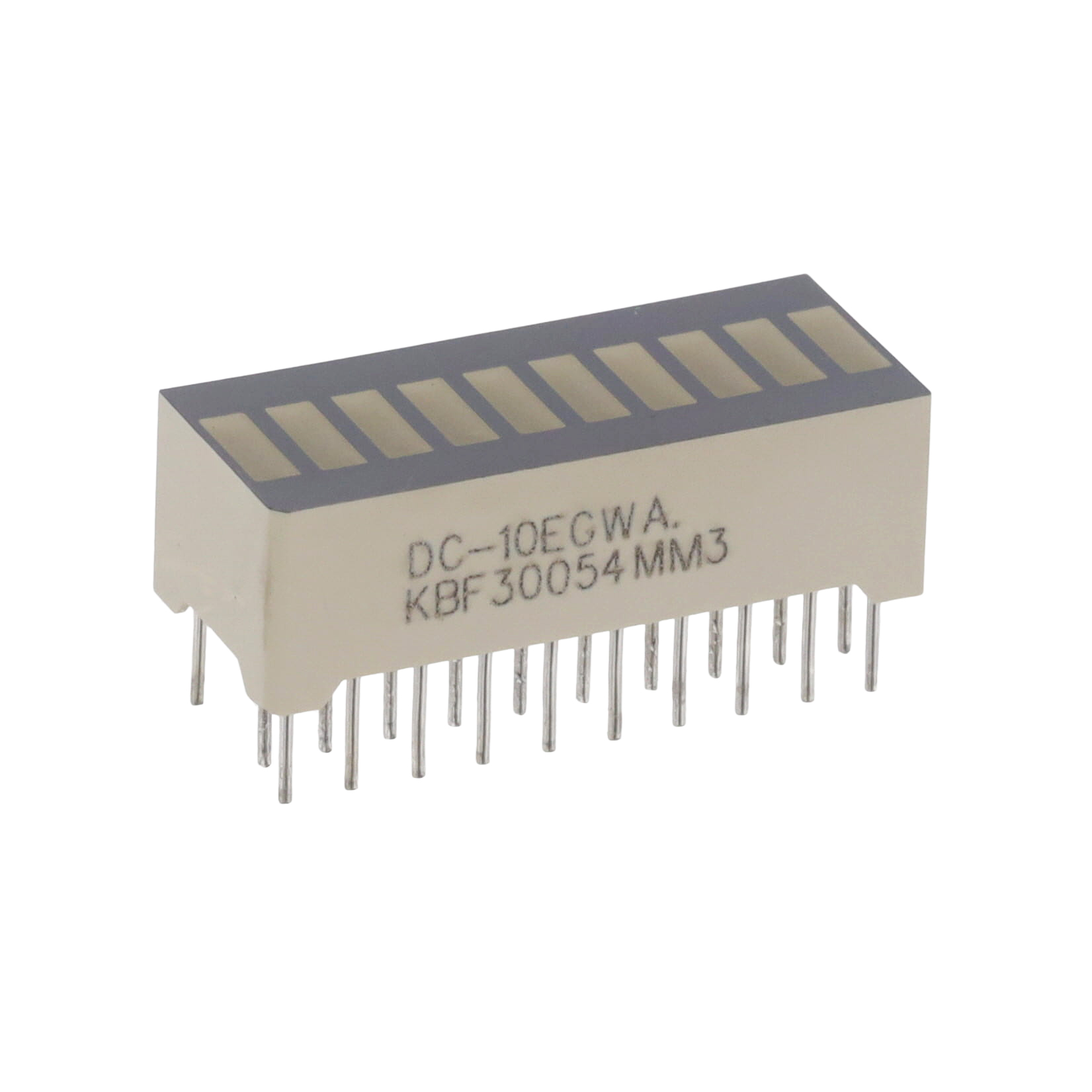 【DC10EGWA】LED CBI 5.08X1.78MM 10SEG G/R TH