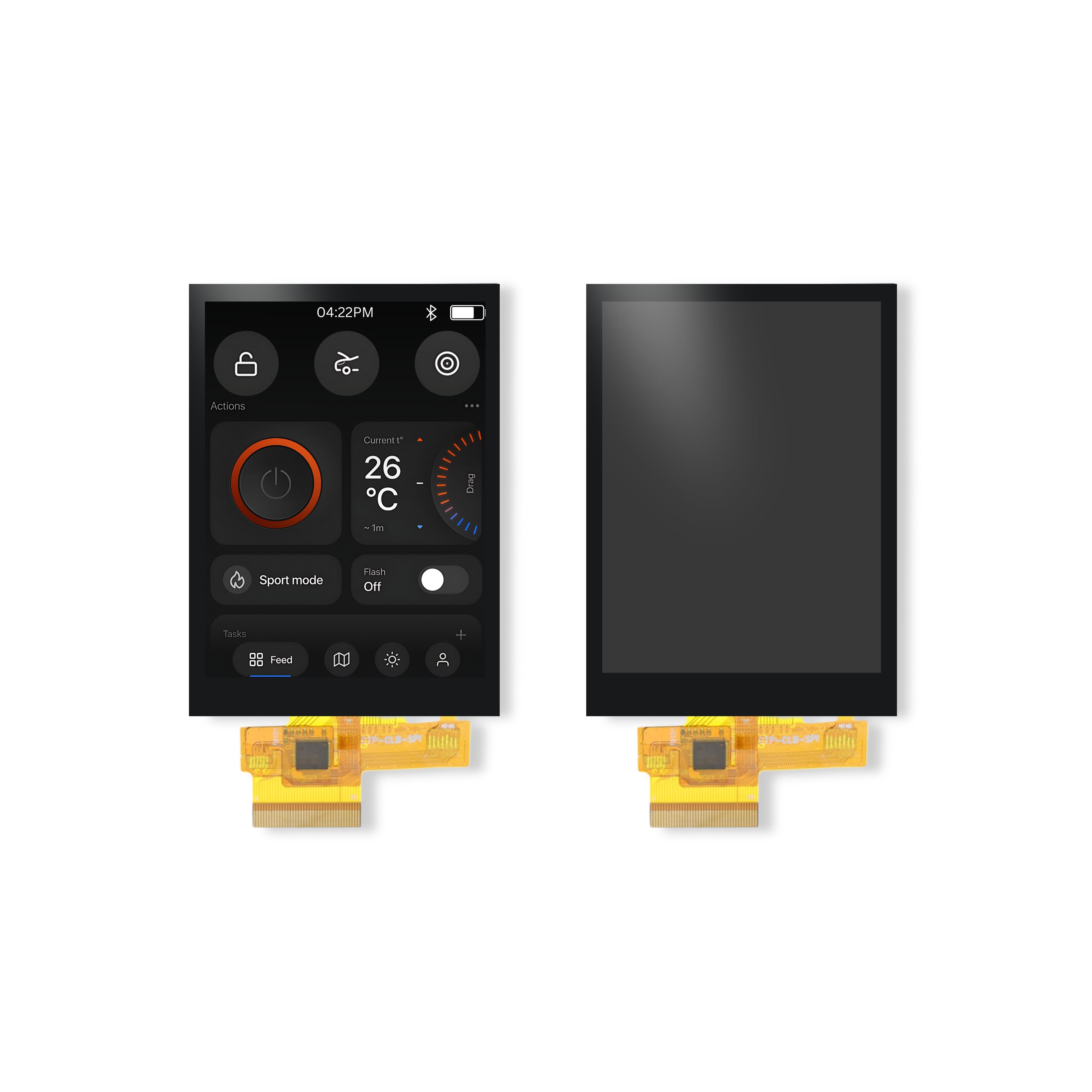 3.2 IPS TFT-LCD, CAPACITIVE TOUC【4DLCD-32-320-240-CT-NM-190-M16/S】