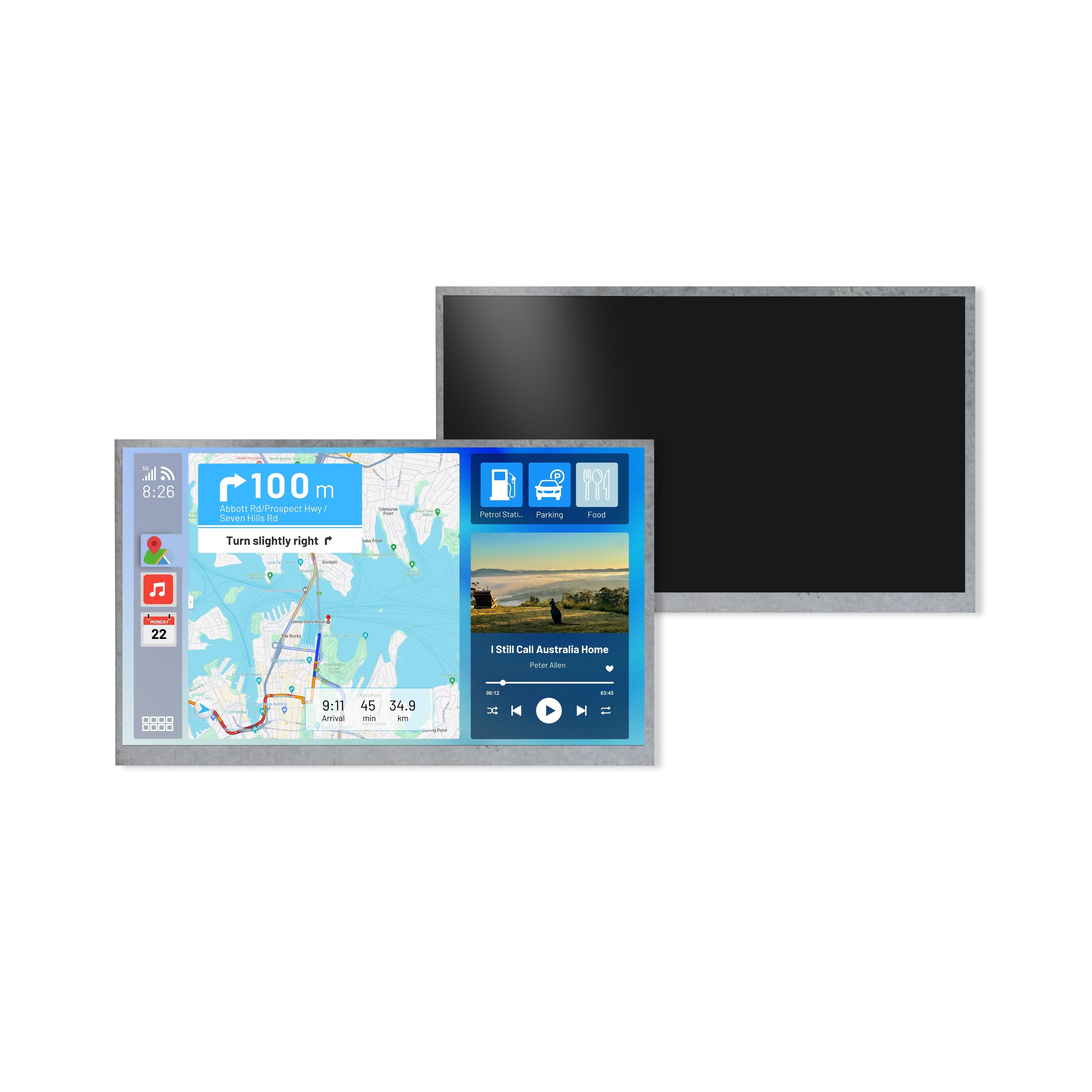 9.0  IPS TFT-LCD, NON TOUCH【4DLCD-90-800-480-NT-NM-450-R】