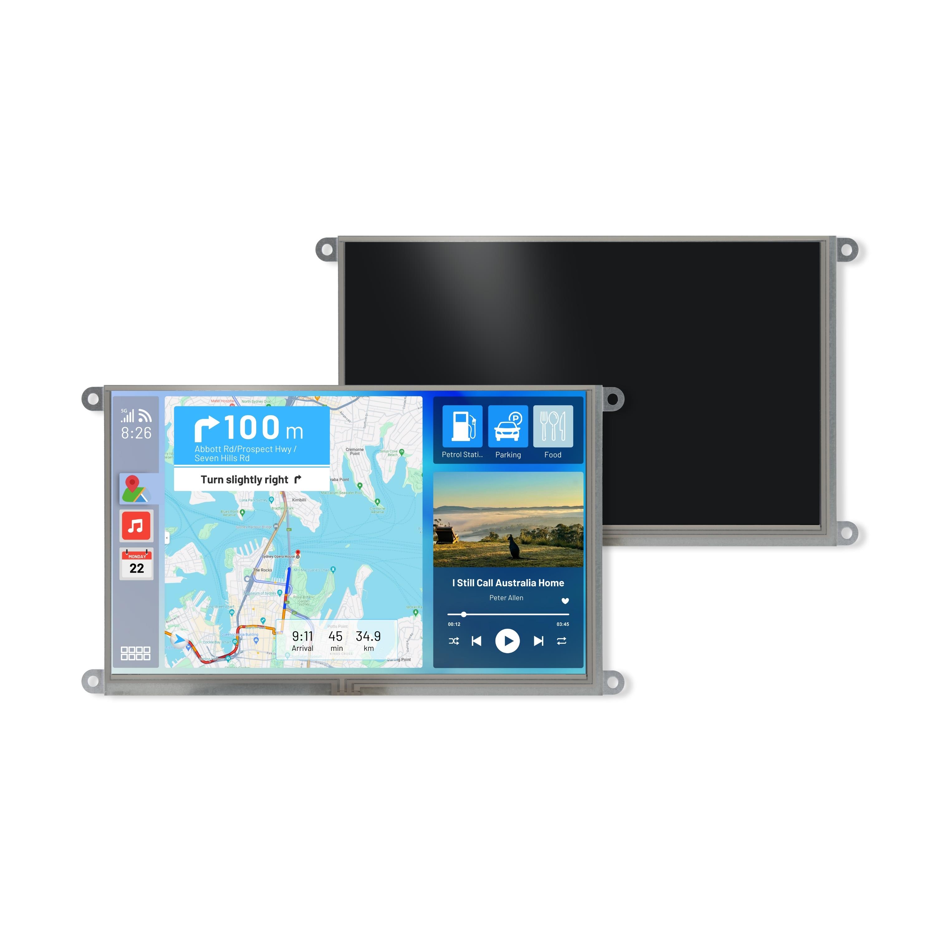 【4DLCD-90-800-480-RT-NM-750-R】9.0  IPS TFT-LCD,  RESISTIVE TOU