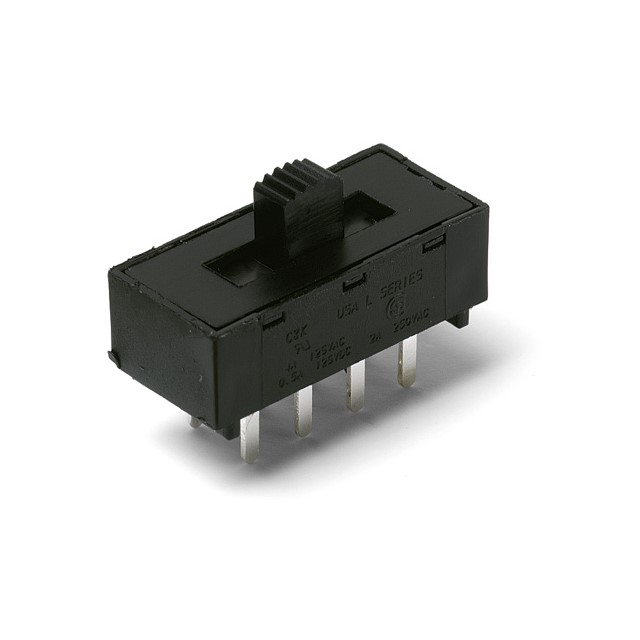 SWITCH SLIDE SPDT 4A 125V【L102011MS02QE】