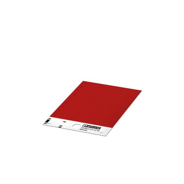 【0804448】PLASTIC LABEL  CARD  RED  UNLABE