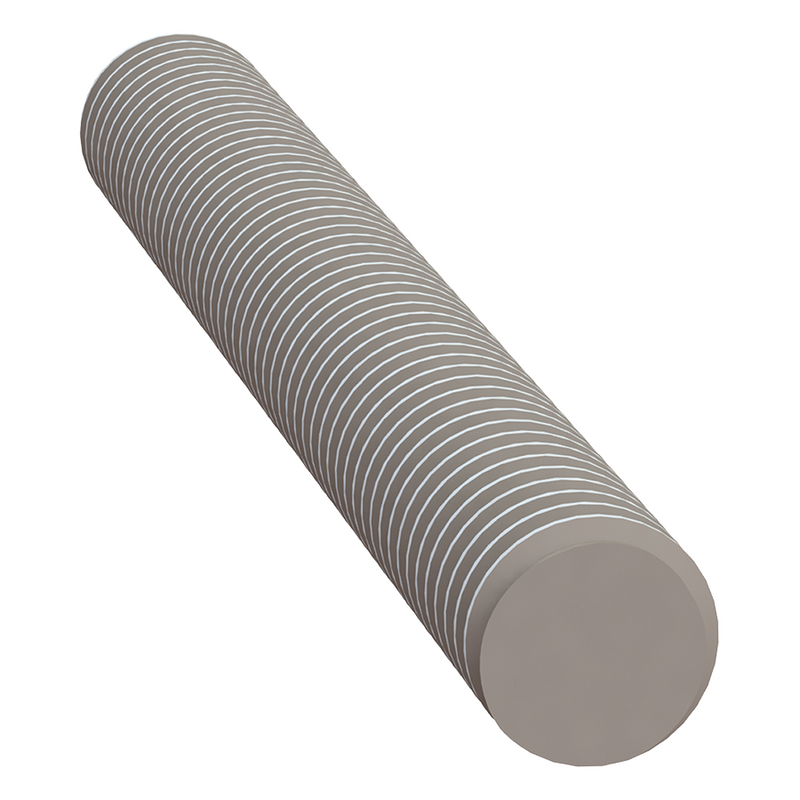 【38M030050TR】THREADED ROD, M3 X 0.5 THREAD, 1