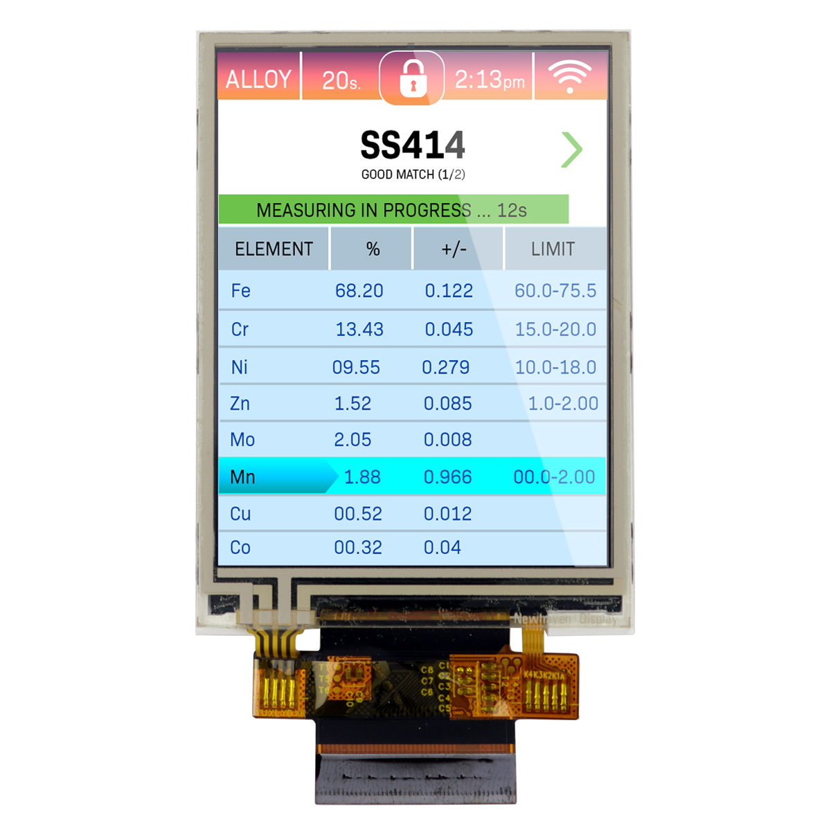【NHD-2.8-240320DA-CTXN-T】2.8" TN TFT W/ RESISTIVE TOUCH