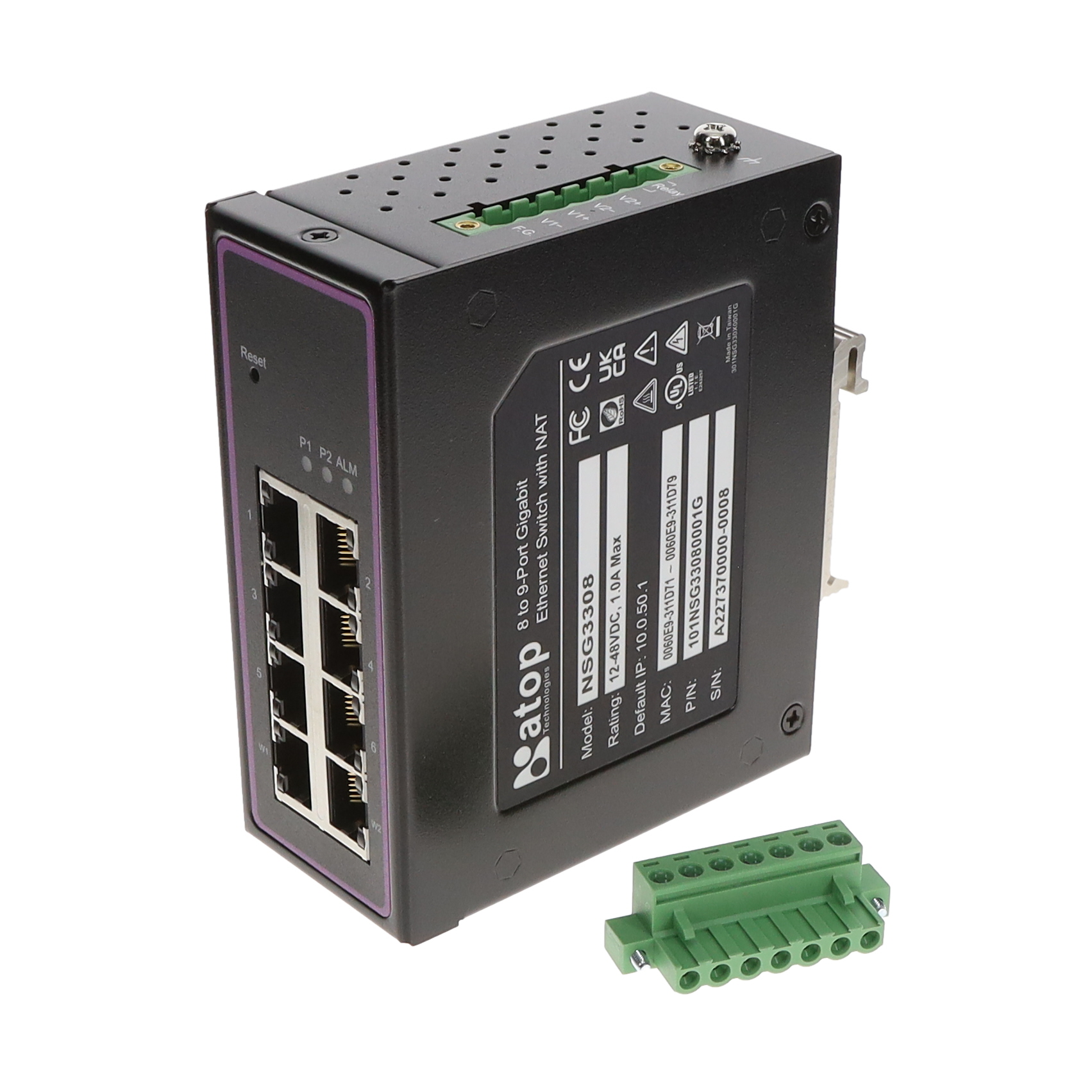 【NSG3308】8-PORT NAT SECURE SWITCH,100MBPS