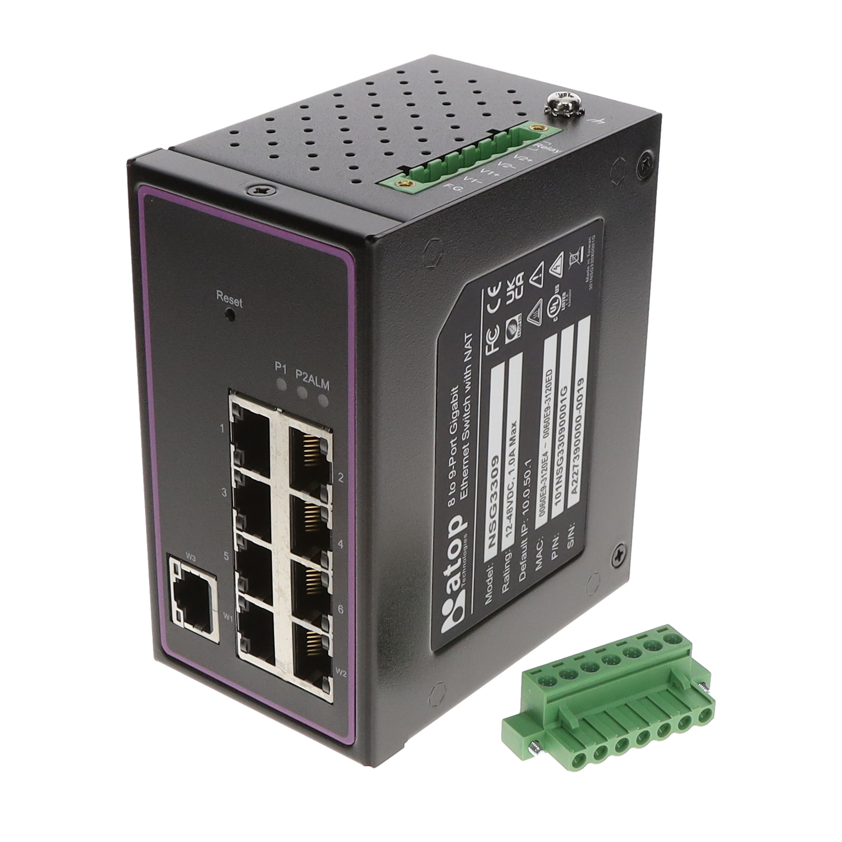 【NSG3309】9-PORT NAT SECURE SWITCH, 100MBP