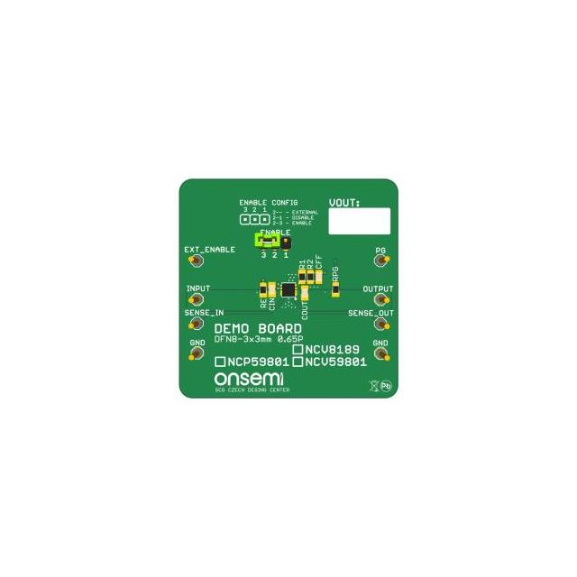 【NCP59801MLFIXTCGEVB】NCP59801 WDFNW6 2X2 FIX EVAL BOA