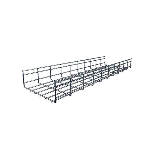 4PK WIRE MESH CABLE TRAY 12"D X【LCM10300-BLK】