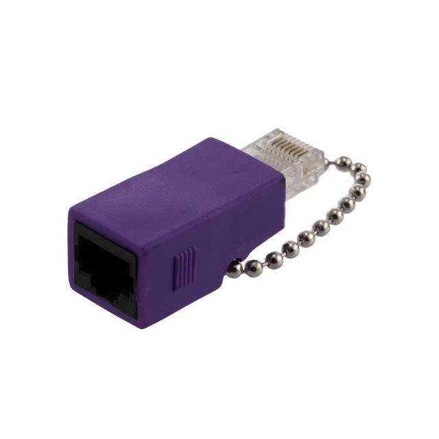 【LLBADPC6-PR】CAT6  LOOPBACK ADAPTER M/F, PURP