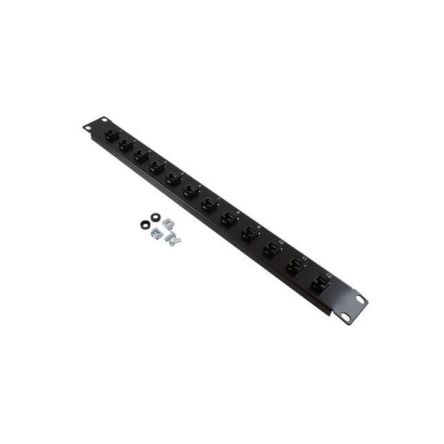 【PR175B-C6A-12】PNL,1U RACK W/12 C6A CPLR