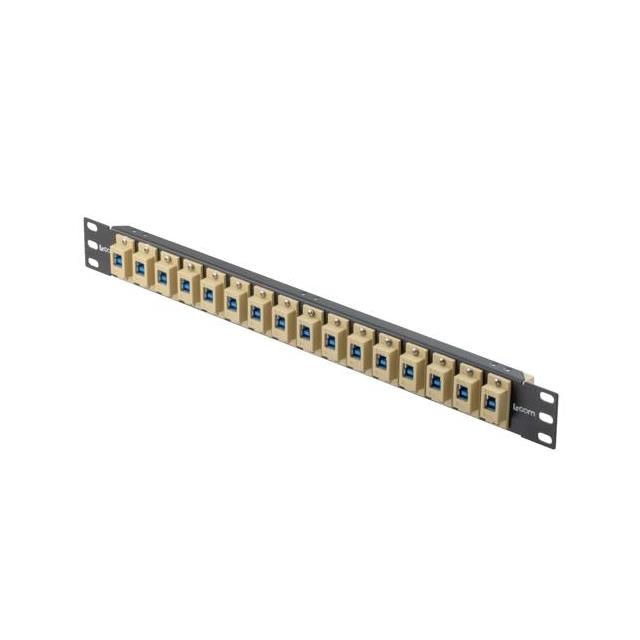 【PR175F504B3-3BA-IVY】1.75" 16 PORT PANEL USB 3.0 FLAN