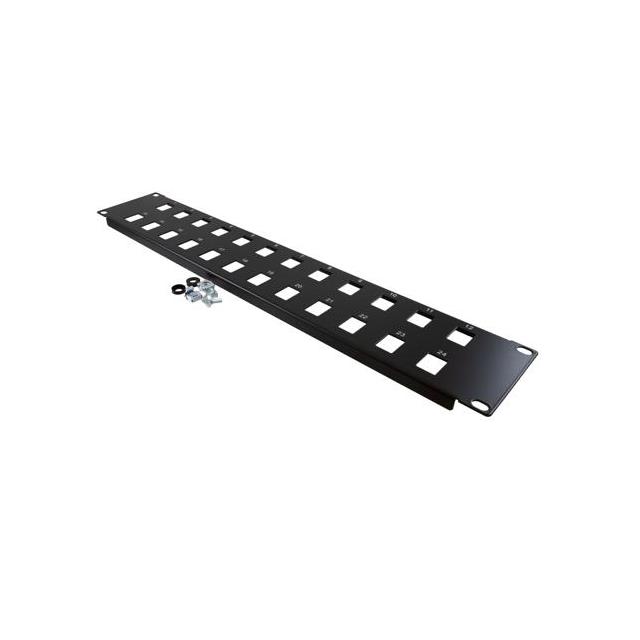 【PR35B-24KS】PNL,2U RACK W/24 KEYSTNE SLOTS