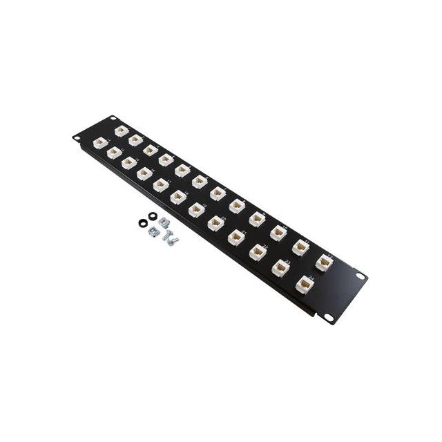 【PR35B-C6-24M】PNL,2U RACK W/24 C6 MINI CPLR