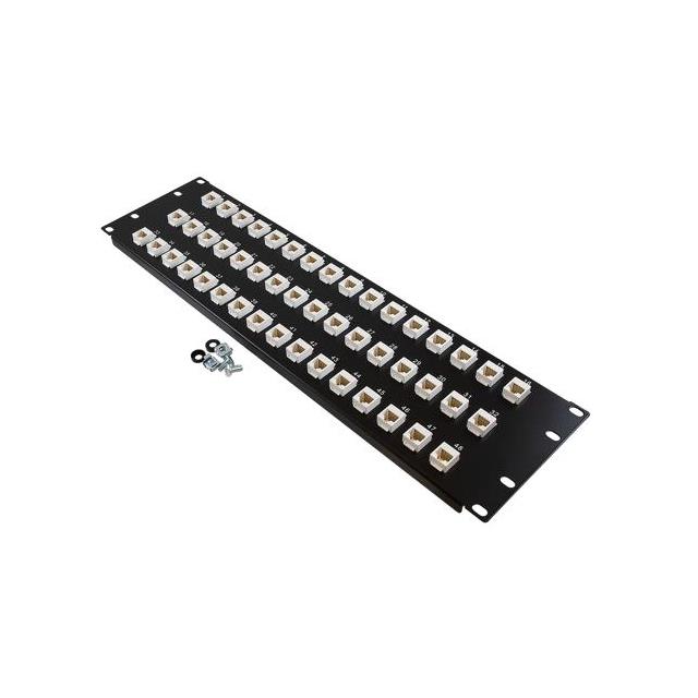 【PR525B-C5E-48M】PNL,3U RACK W/48 C5E MINI CPLR